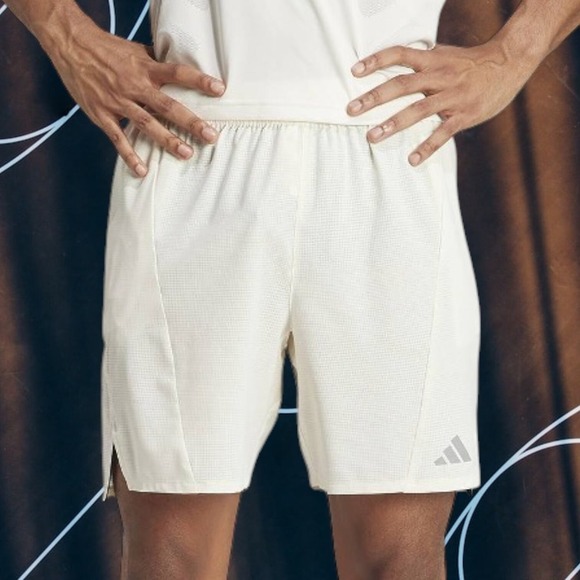 Adidas Mens Training HIIT HEAT.RDY 7" Shorts NWT - Size Large - Chalk White - Picture 2 of 12